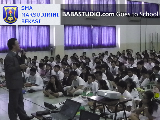 Baba Studio Goes to School, SMA Marsudirini Bekasi & SMK Bina Nusa Slawi (Tegal)